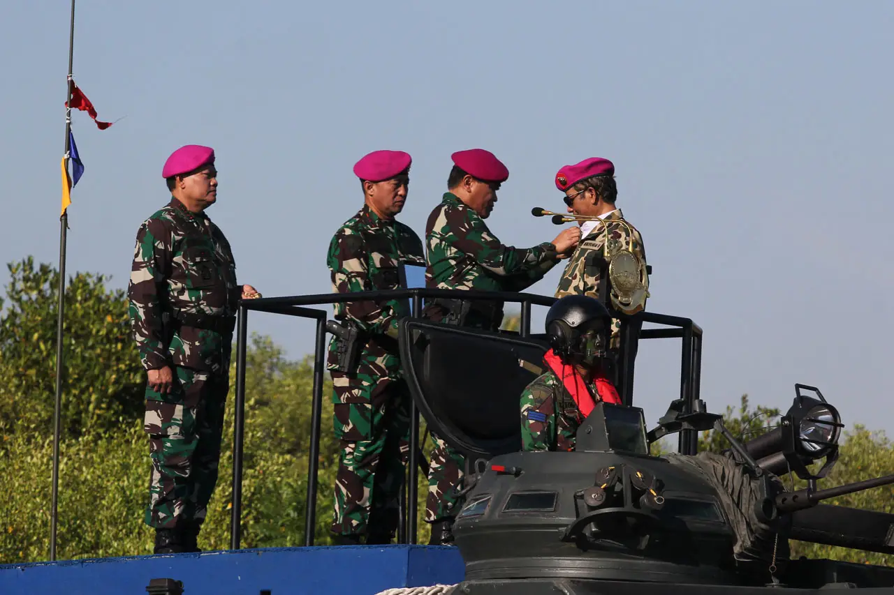 Mahfud MD Jadi Warga Kehormatan Korps Marinir TNI AL
